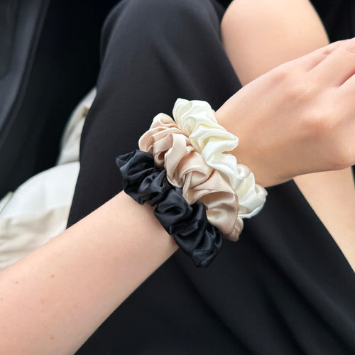 Classic Silk Scrunchie Set of 3